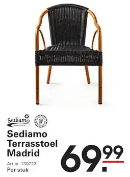 Sligro Sediamo Terrasstoel Madrid aanbieding
