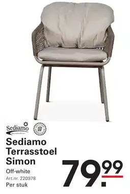 Sligro Sediamo Terrasstoel Simon aanbieding