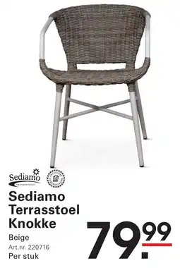 Sligro Sediamo Terrasstoel Knokke aanbieding