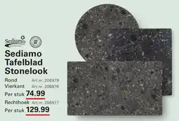 Sligro Sediamo Tafelblad Stonelook aanbieding