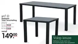 Sligro Sediamo Tafel Terschelling aanbieding