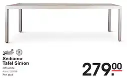 Sligro Sediamo Tafel Simon aanbieding