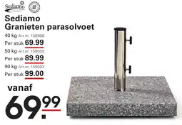 Sligro Sediamo Granieten parasolvoet aanbieding