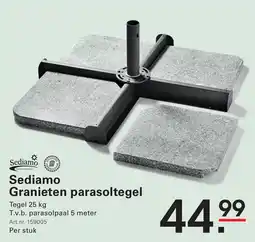 Sligro Sediamo Granieten parasoltegel aanbieding