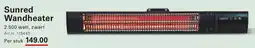 Sligro Sunred Wandheater aanbieding