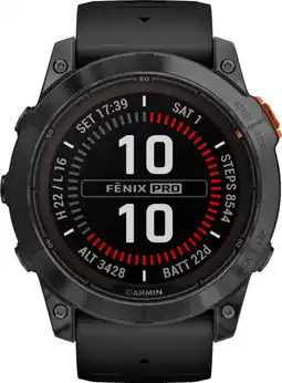 MediaMarkt GARMIN fenix 7X Pro Solar Edition - 51 mm Slate Gray/Black aanbieding