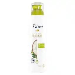 Trekpleister Dove Coconut Oil Shower Mousse aanbieding