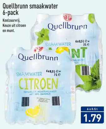 ALDI Quellbrunn smaakwater aanbieding