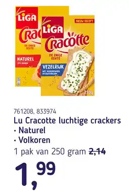 Van Hoeckel Lu Cracotte luchtige crackers aanbieding