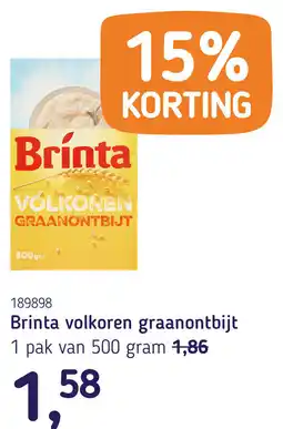 Van Hoeckel Brinta volkoren graanontbijt aanbieding