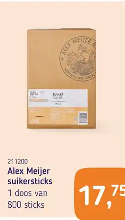 Van Hoeckel Alex Meijer suikersticks aanbieding