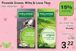 De Online Drogist Piramide Groene, Witte & Losse Thee aanbieding