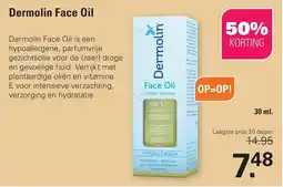 De Online Drogist Dermolin Face Oil aanbieding