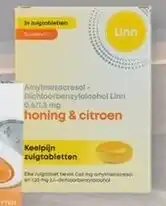 De Online Drogist Bijv: Linn Keelpijn Zuigtabletten Honing & Citroen aanbieding