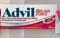 De Online Drogist Advil Reliva Forte Oval Taps aanbieding