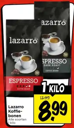 Vomar Voordeelmarkt Lazarro Koffie bonen aanbieding