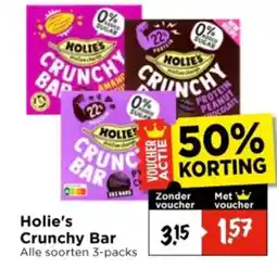 Vomar Voordeelmarkt Holie's Crunchy Bar aanbieding