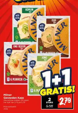 Vomar Voordeelmarkt Milner Gesneden Kaas aanbieding