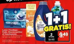 Vomar Voordeelmarkt Lenor Vloeibaar, Pods, Wasverzachter of Geurbooster aanbieding