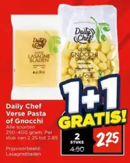 Vomar Voordeelmarkt Daily Chef Verse Pasta of Gnocchi aanbieding