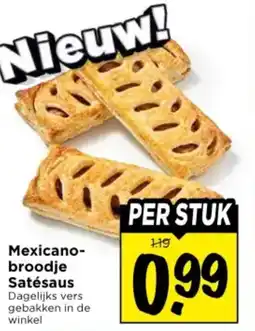 Vomar Voordeelmarkt Mexicano broodje Satésaus aanbieding