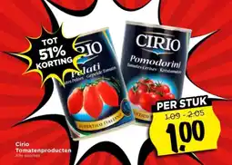 Vomar Voordeelmarkt Cirio Tomatenproducten aanbieding