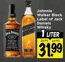 Vomar Voordeelmarkt Johnnie Walker Black Label of Jack Daniels aanbieding