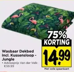 Vomar Voordeelmarkt Wasbaar Dekbed incl. Kussensloop Jungle aanbieding