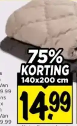 Vomar Voordeelmarkt Wasbaar Dekbed aanbieding