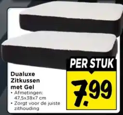 Vomar Voordeelmarkt Dualuxe Zitkussen met Gel aanbieding