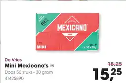 HANOS De Vries Mini Mexicano's aanbieding