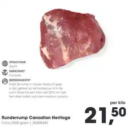 HANOS Runderrump Canadian Heritage aanbieding