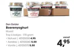 HANOS Den Eelder Boerenyoghurt Muesli aanbieding