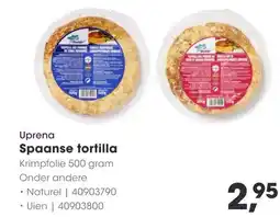 HANOS Uprena Spaanse tortilla aanbieding