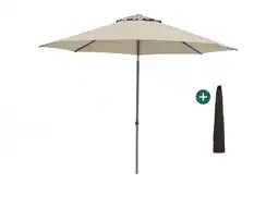 Kees Smit Shadowline Push-up parasol ø 300cm aanbieding