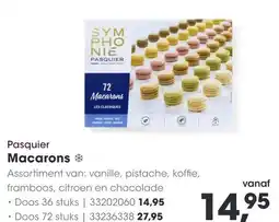 HANOS Pasquier Macarons aanbieding