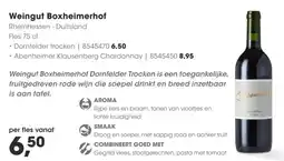 HANOS Weingut Boxheimerhof aanbieding