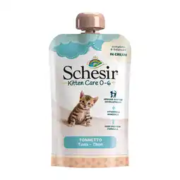 Zooplus 10x 150g Schesir Kitten in Cream Tonijn natvoer voor katten aanbieding
