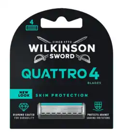 De Online Drogist Wilkinson Quattro Essential 4 Blades Scheermesjes aanbieding