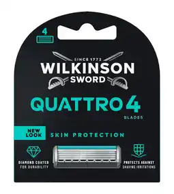 De Online Drogist Wilkinson Quattro Essential 4 Blades Scheermesjes aanbieding