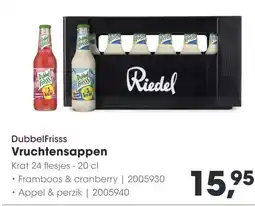 HANOS DubbelFrisss Vruchtensappen aanbieding