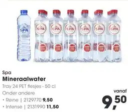 HANOS Spa Mineraalwater aanbieding