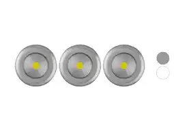 Lidl LIVARNO Set van 3 LED-lampen (Zilver) aanbieding
