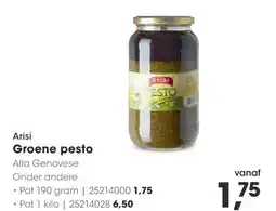 HANOS Arisi Groene pesto aanbieding