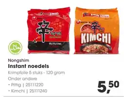 HANOS Nongshim Instant noedels aanbieding