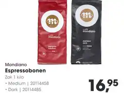 HANOS Mondiano Espressobonen aanbieding