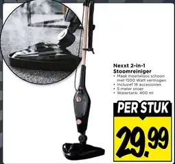 Vomar Voordeelmarkt Nexxt 2-in-1 Stoomreiniger aanbieding