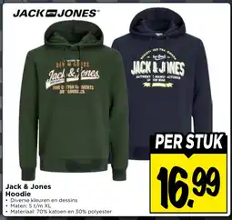 Vomar Voordeelmarkt Jack&Jones Hoodie aanbieding