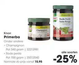 HANOS Knorr Primerba aanbieding