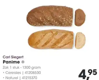 HANOS Carl Siegert Panime aanbieding